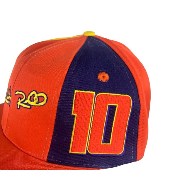 Vintage Snapback Hat Ricky Rudd Tide Racing NASCAR 10 Orange Baseball Cap - Picture 4 of 13